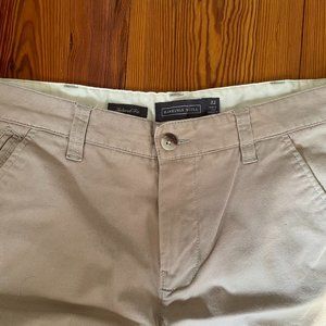 Mens Dress Pant Hawkins McGill 32" Khaki Slim Modern Fit